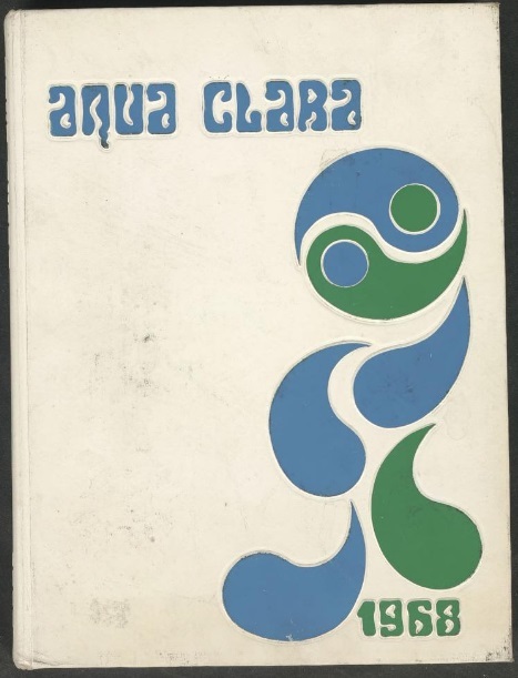 Aqua Clara yearbook 1968 cover