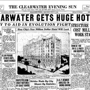Partial image of the Clearwater Sun newspaper from 1925.