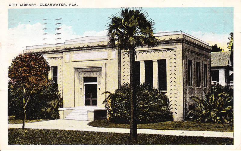 Photograph of Clearwater's first library