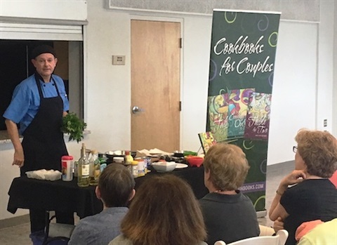 Chef Warren demonstration at the Beach Library