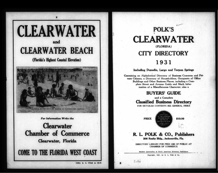 Polk's Clearwater City Directory 1931